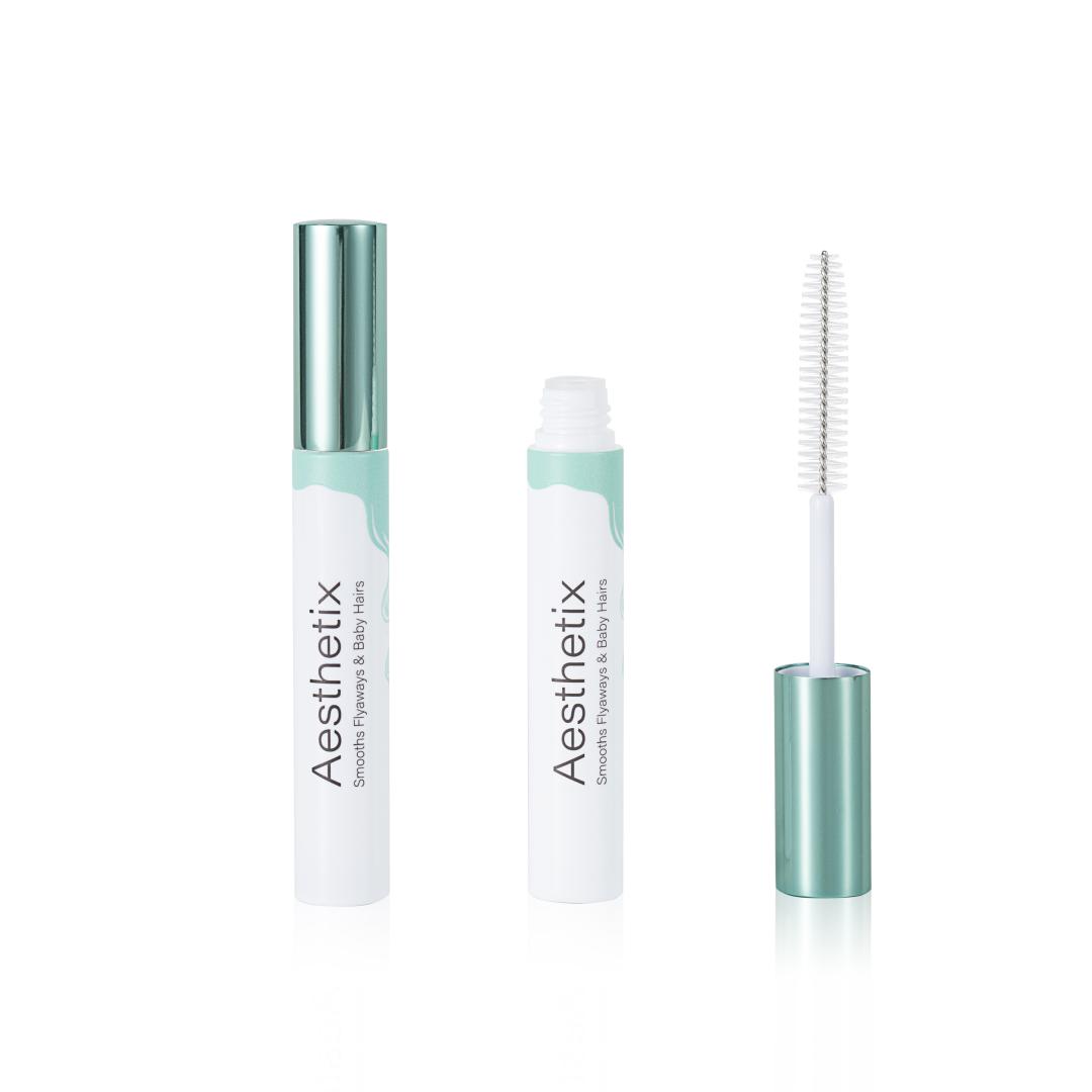 Empty Flyaway Hair Stick Tube, Baby Hair Finishing Stick Packaging with Spiral Brush, Custom Logo