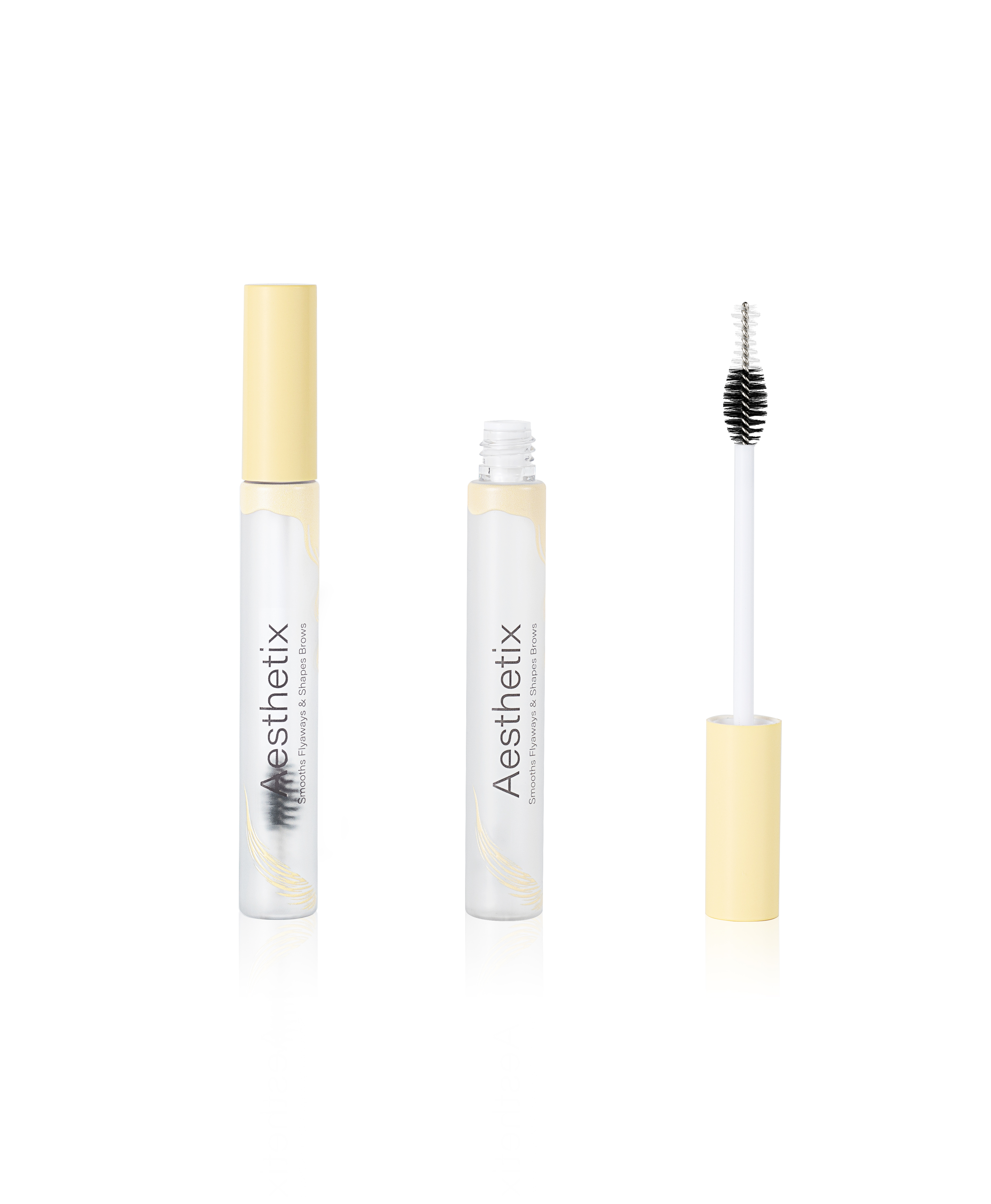 10ml Frosted Clear Empty Mascara Tube, Mascara Packaging with Spiral Brush