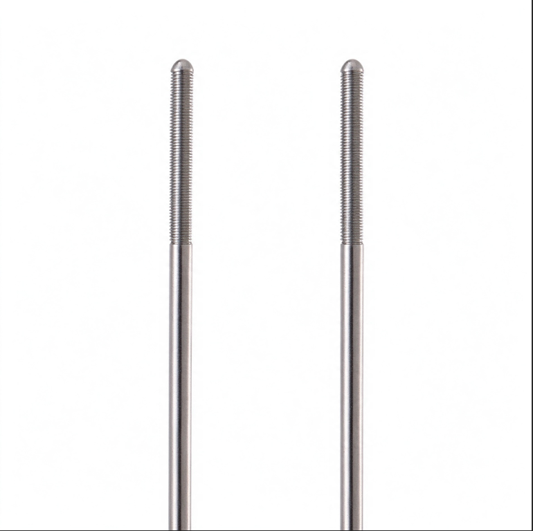 Stainless Steel Threaded Mascara Wand